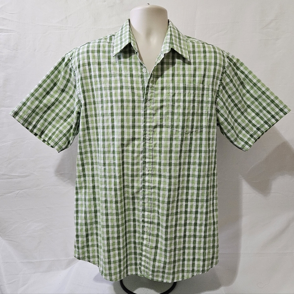 James Tattersall Button-Down Short Sleeve Checkered Shirt - Picture 2 of 12